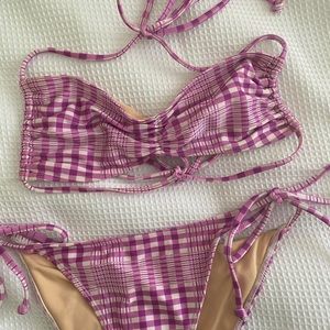 Faithfull The Brand Lilah Bikini XS Plaid